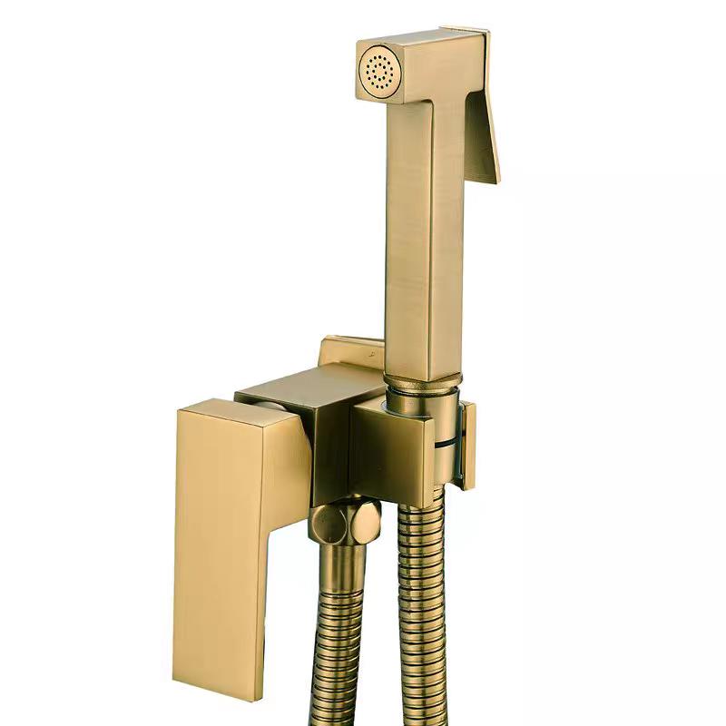 Single Inlet Wall Mount Handheld Bidet Shower Sprayer Tap Set Handheld Sprayer Bidet Sprayer