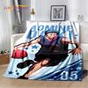Kuroko'nun Basketbol Anime Karikatür Yumuşak Peluş Battaniye, Flanel Battaniye Oturma Odası Yatak Odası Yatak Kanepe Piknik Koyu için Battaniye