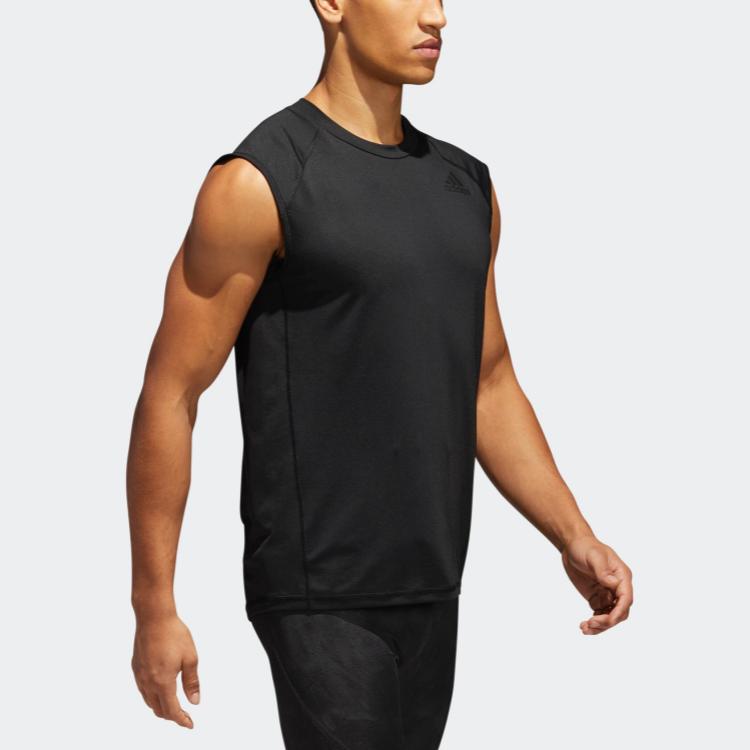 adidas Love Spr Sl Ftd Sports Round Neck Sleeveless Vest Men Tops Black CZ8571
