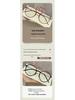 Jinghe Korean-Style Round Frame Women's Myopia Glasses, Tea Color, Suitable for Fair Skin, Can Accommodate Astigmatism.