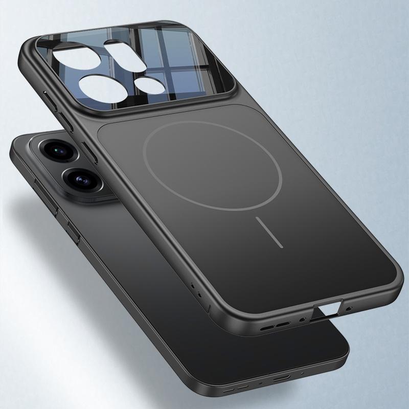 AG Matte for Magsafe Bumper Phone Case For OPPO Find X9 Pro X9pro Shockproof Magnetic Wireless Charging Phone Cover