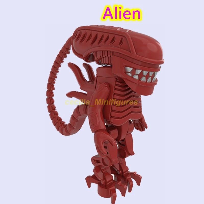 Compatible With Lego Minifigures Alien VS Predator Garage Kits Building Blocks Toys For Children