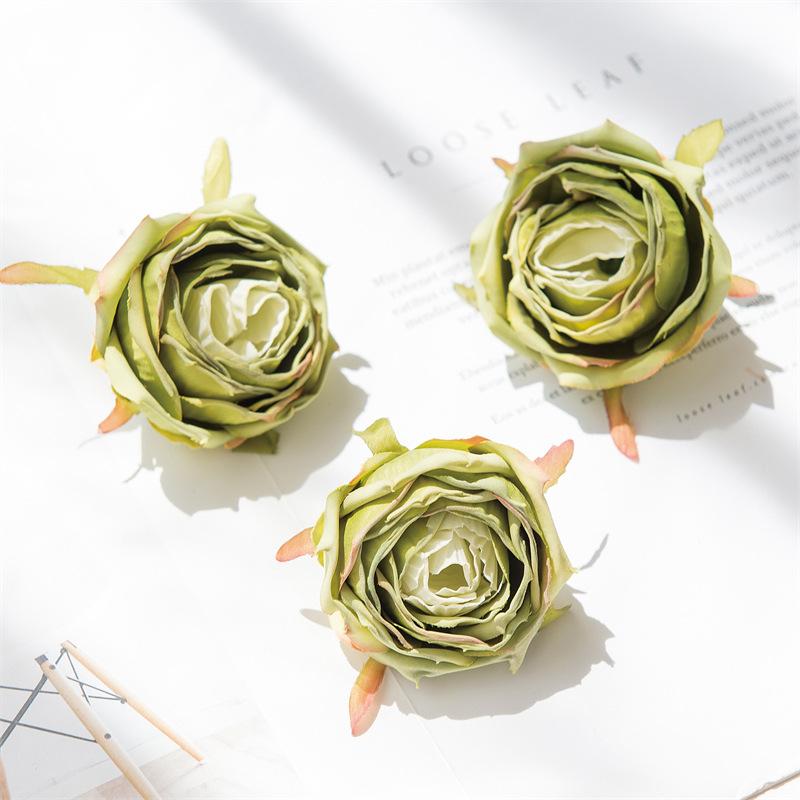 

Большие подвернутые края Головка розы Ручная работа Сделай сам Искусственные розы Цветы Пеплум Свадебный цветок Искусственный реквизит для съемки Украшение Искусственные цветы 5 pcs