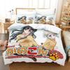 3D Anime Kawai Young Girls Kanokon Beding Set Printed Bed Linen Set With Pilowcase Soft Duvet Cover Soft Single Double Quen Super King-Sized Dimension