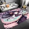 1pc Demon Slayer Characters2 Entrance Mat, Non-Slip Mat Area Rug,Room Decor, Outdoor Decor, Kitchen Rug,Doormat - Machine Washable, Easy To Clean