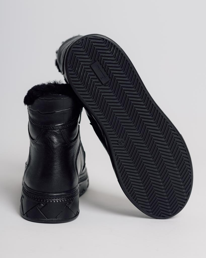 Winterstiefel mit Fell Krula 158898 36 schwarz Leder