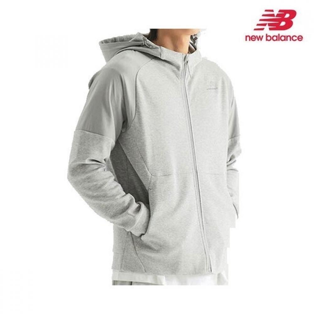 

New Balance Куртка Half Club Uni Tech с капюшоном на молнии серая 95