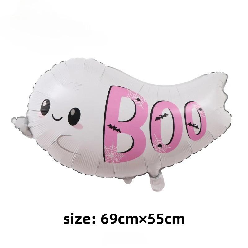 Halloween Party Decoration Cartoon Skull Pumpkin Ghost Design Aluminum Foil Balloons For Spooky Night Celebration