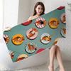 Ultrafine Microfiber Beach Towel Large Size Quick Dry Absorbent Digital Print Swim Cover Up Sun Protection Women Men Kids Pool Travel