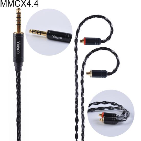 Yinyoo MMCX/2Pin/QDC 8 Core Silver Plated Copper Wire Earphone Upgraded Cable