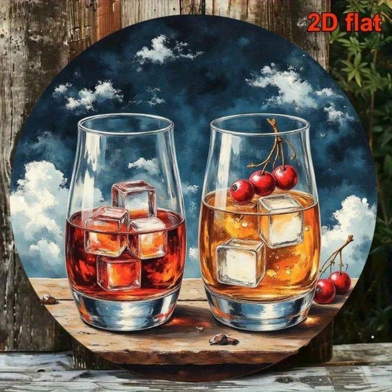 Vintage Retro Metal Poster 8x8 Inch Beer Bar Wall Decor Aluminum Sign
