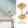 Electric Aroma Incense Burner Iron Vintage Plug-in Censer Holder Compact Metal Decor Incense Stove Safer for Home Eu Plug