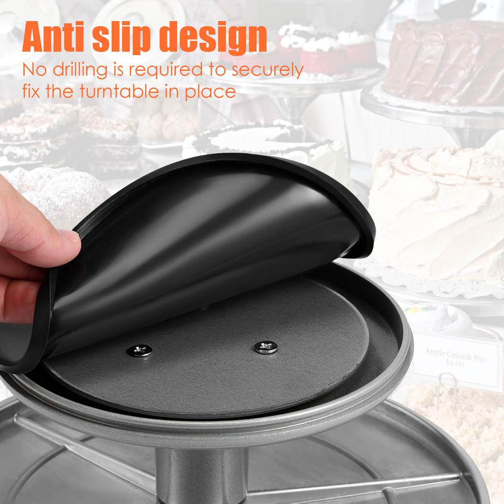 Sculpting Pottery Wheel 10inch Heavy Duty Pottery Banding Wheel Cast Metal Sculptor Turntable with Ball Bearings Non-slip