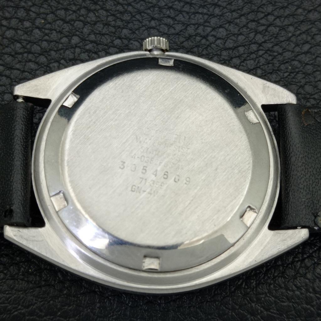 AUTOMATIC VINTAGE CITIZEN 8200 JAPAN MENS BLACK COLOR DIAL WATCH a706802-1