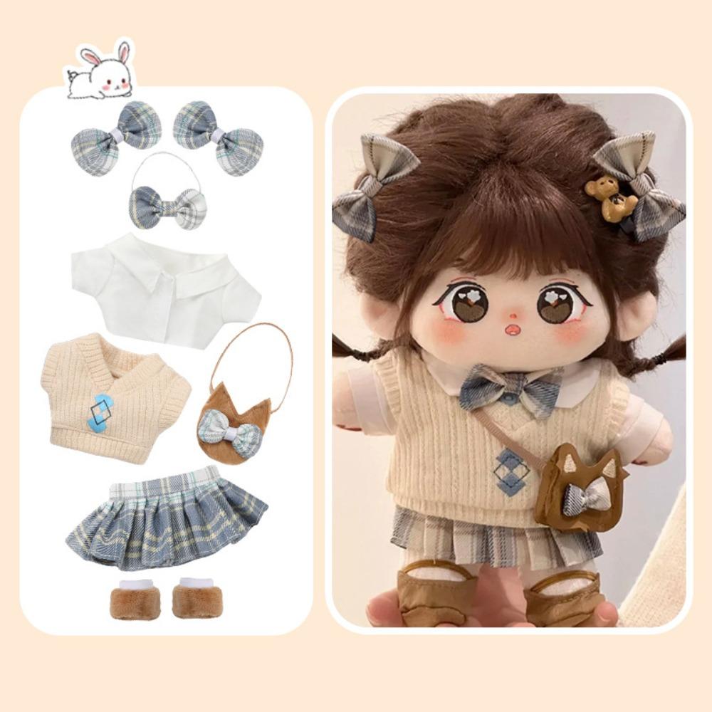 1 Set Princess Skirt 20cm Cotton Doll Clothes Fashion No Attribute Doll Clothes  20cm Cotton Doll