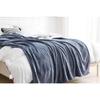 Couverture microflanelle 150x230 cm bleu marine - 360gsm