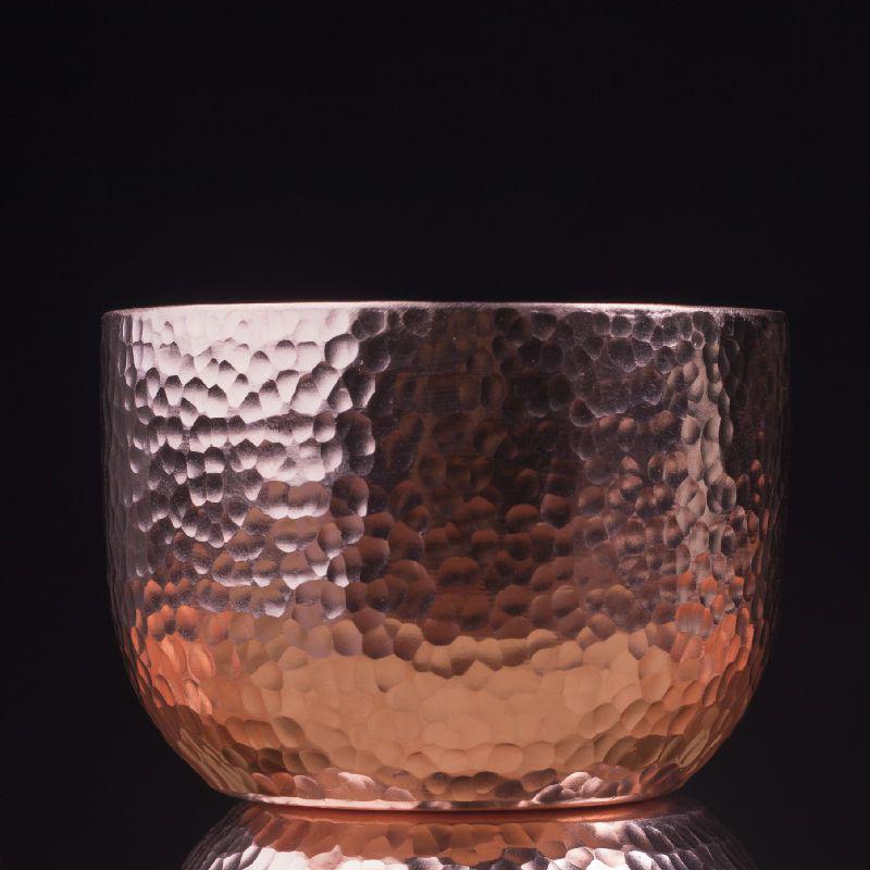 Ручная работа, чеканная, фиолетовая медь, чашка для дегустации чая - Персональная чашка для вина/чая Ганфу