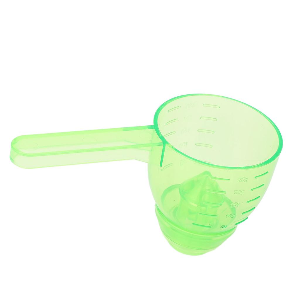Messlöffel Trichter mit Skala Auslaufsicherer ABS Pulver Messlöffel für Küchenwerkzeug Grün