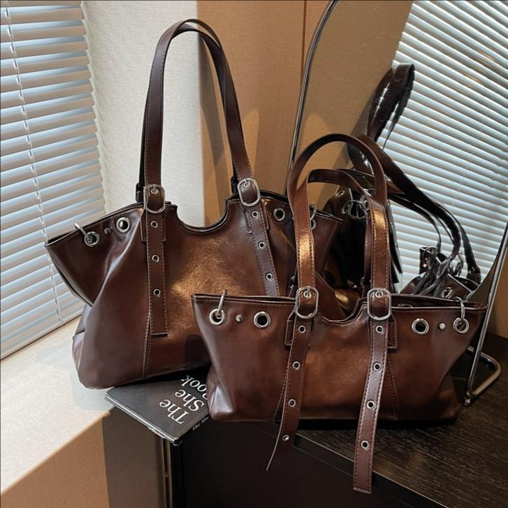 Borsa Tote Minimalista Urbana in PU con Chiusura a Zip per Uso Quotidiano