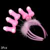 1/2/3Pcs Funny Penis Headband Tiara Bachelorette Party Supplies Hen Night Bride To Be Wedding Decorations Novelty Nude Sex Toys