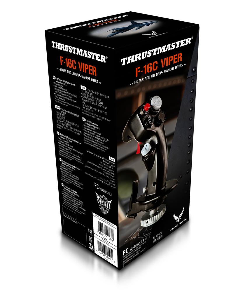 []Thrustmaster Thrustmaster F 16C Viper HOTAS Tilläggshandtag Flygsticka Tillägg Flygspel/Flygsimulator Joystick PC