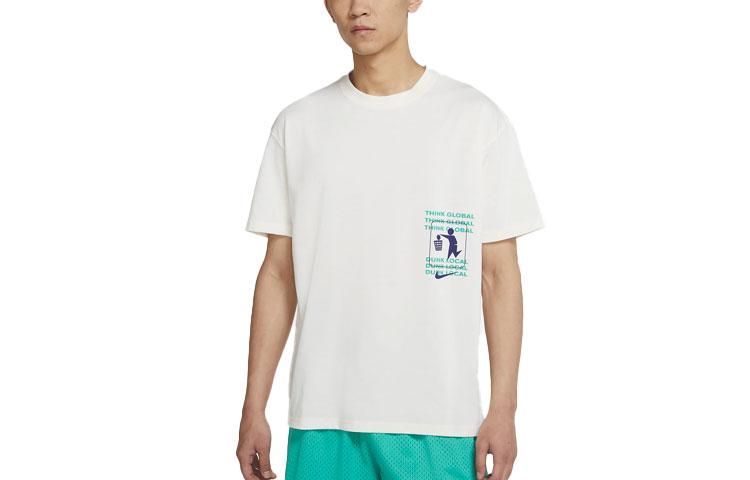 

Nike T Shirts Men s White Crew Neck Moderate Straight Fit DJ1577-901 XXL