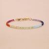 Koai 3 mm Geslepen Chakra Krachtsteen Kralenarmband voor Vrouwen