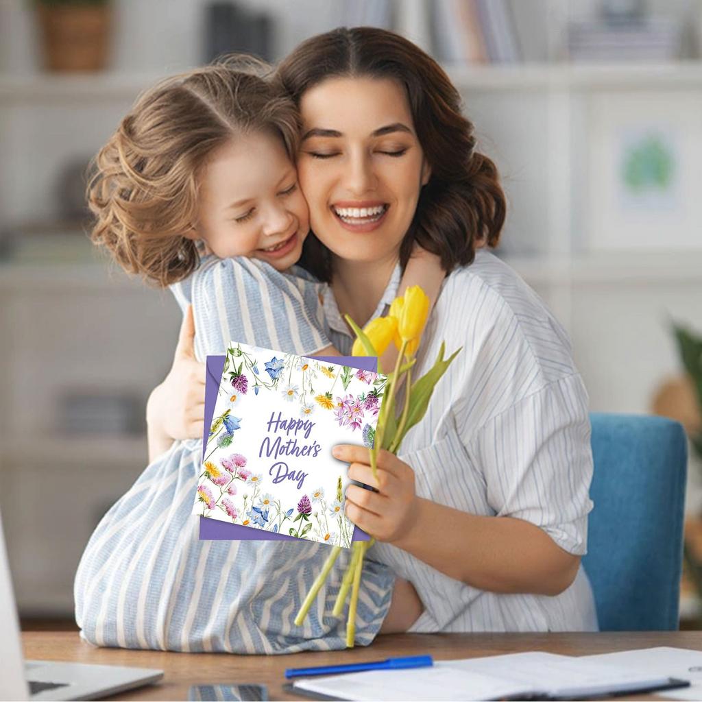 Mother's Day Flowers Holiday Cards, Birthday Gift Cards For Mother
