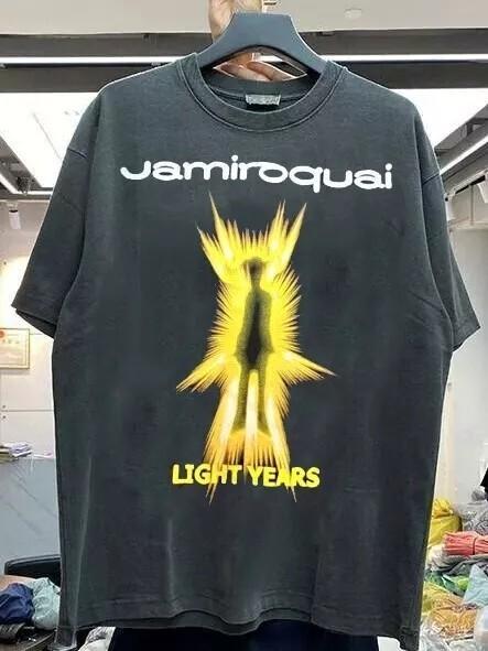 Jamiroquai Light Years Graphic Short Sleeve Black Unisex Tshirt Reprint S5XL Unisex T-Shirt S