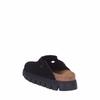 Birkenstock Papillio by Boston Chunky Level Suede Leather Size 37 1028317 and 1028402 Clogs, (24.0cm), Narrow, Black,