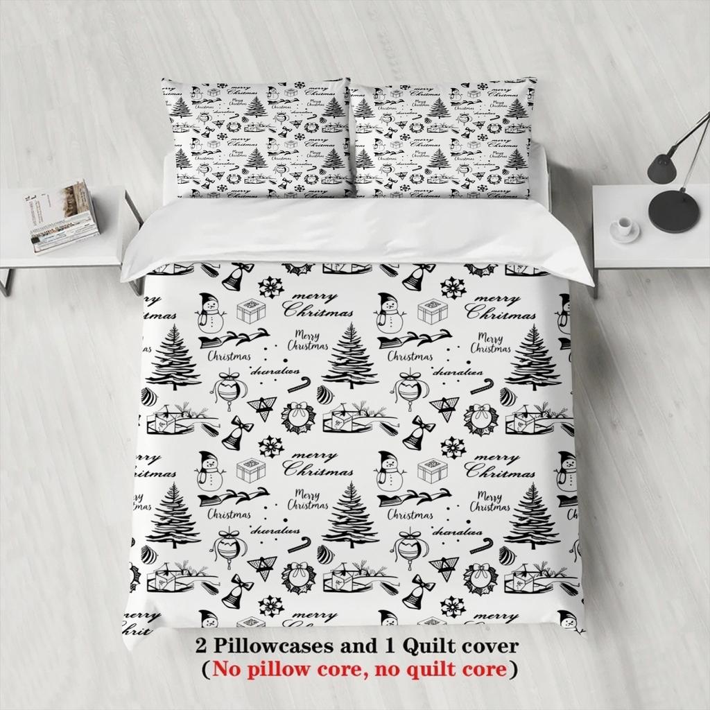 Christmas Bedding Set 2026 Christmas Gift Duvet Cover Set Single Twin Queen King Size No Filling Birthday Birthday Gift For Kids