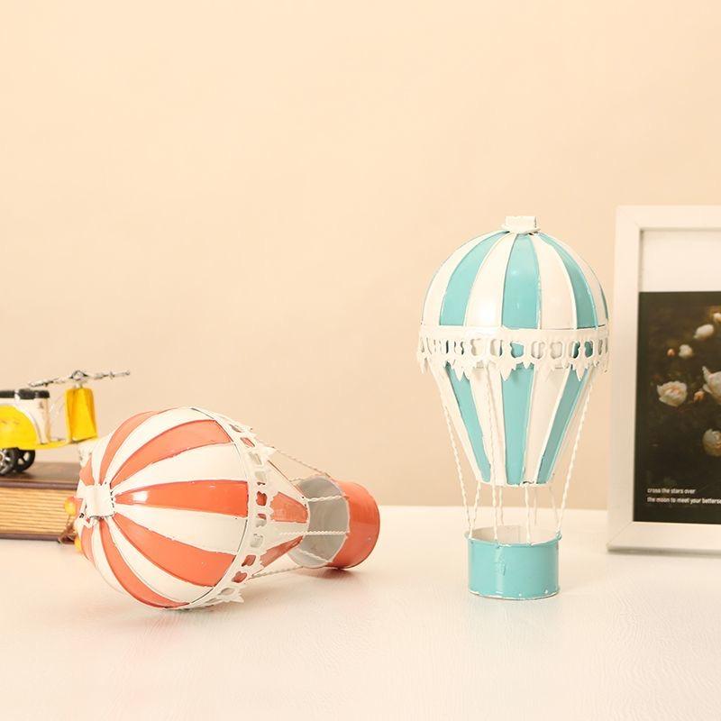European Wrought Iron Hot Air Balloon Model Items Hotel kindergarten Wall Hanging Ornaments Crafts Home Furnishing Decoration
