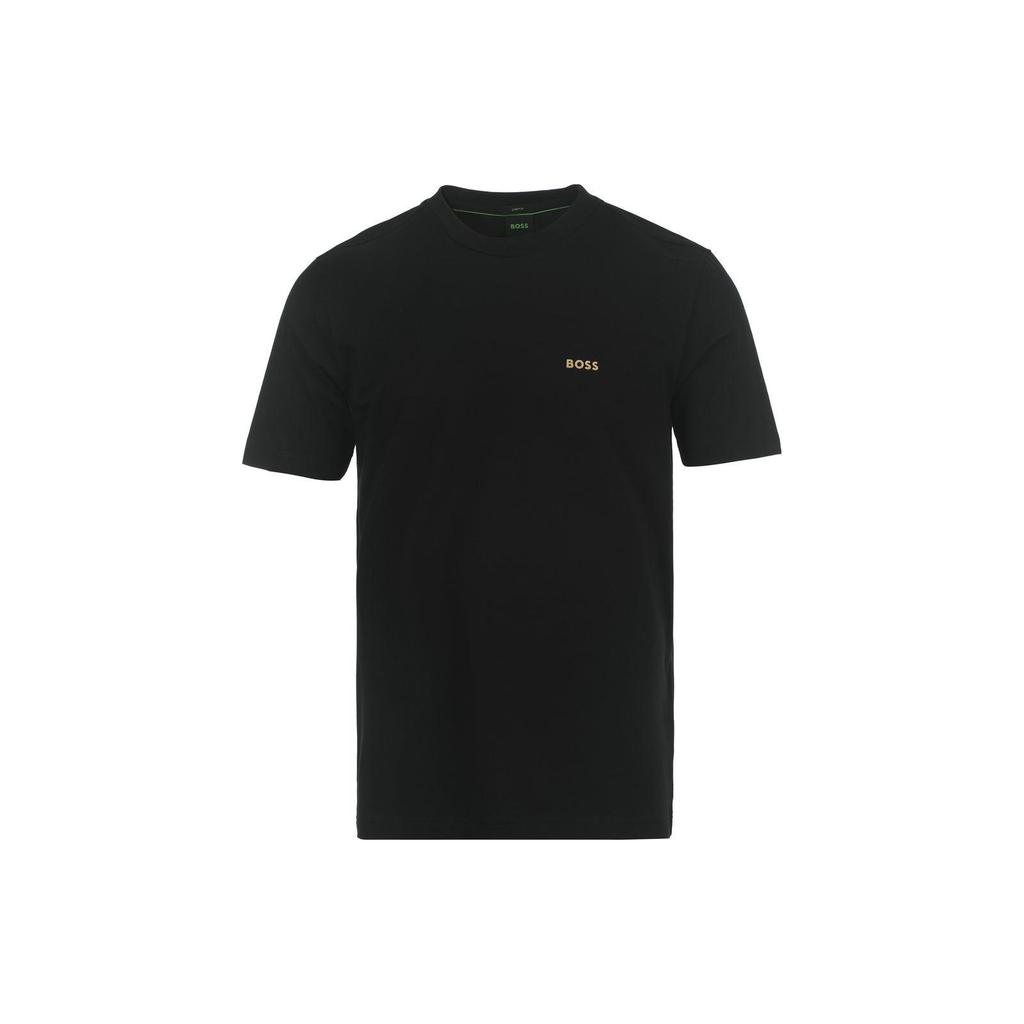 HUGO BOSS T-Shirts Men's Black Crew Neck Moderate Straight Fit 50475828-002