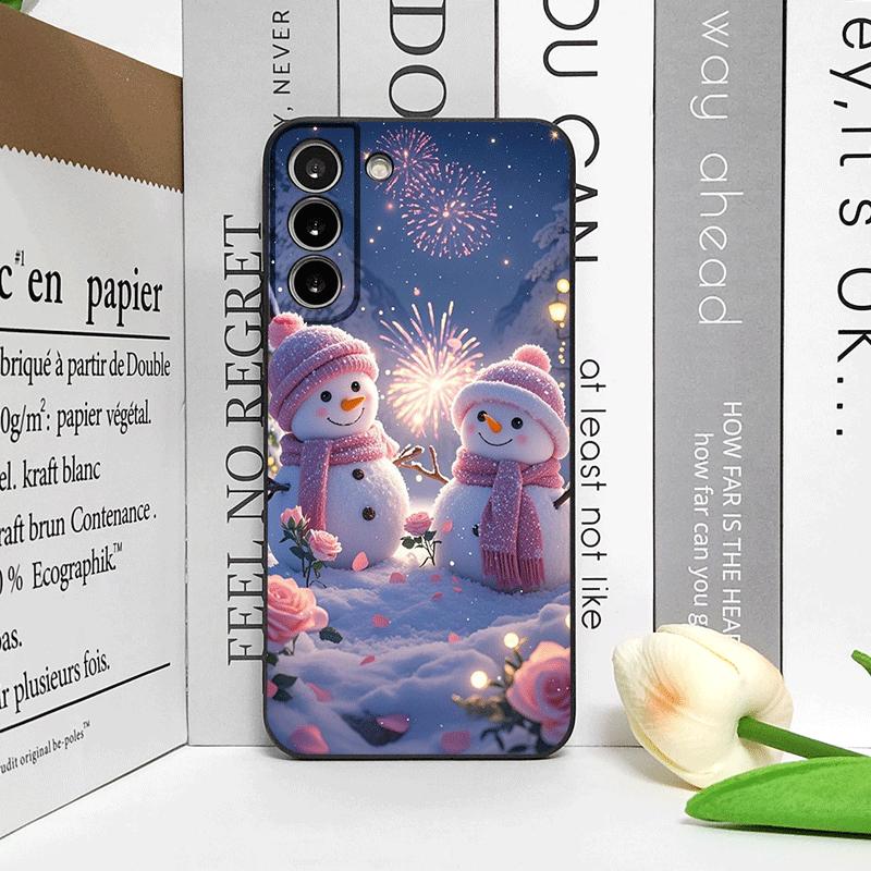 Christmas Winter Cute Snowman Couple Phone Case for Honor Huawei 200 Lite 100 400 PRO 80 90 X9 Magic 7 6 Lite 5 Pro Soft Covers