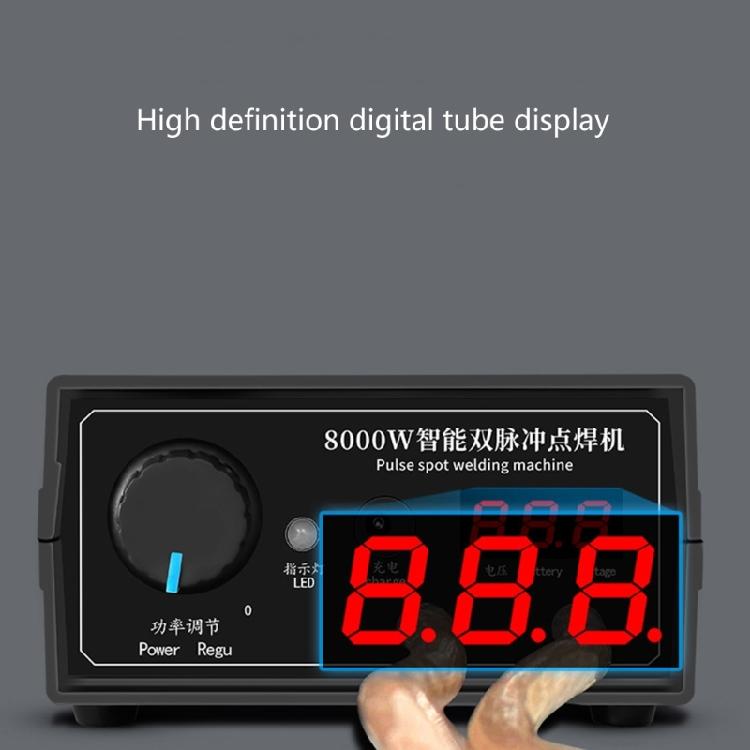 8000W Handheld Point Welder 18650 Battery Pack Welding Device with Nine Level Power Adjustment for Battery DIY Projects