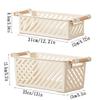 1/2PCS Japanese Simple Desktop Organiser Home Bedroom Sundry Organiser Snacks Basket Cosmetic Storage