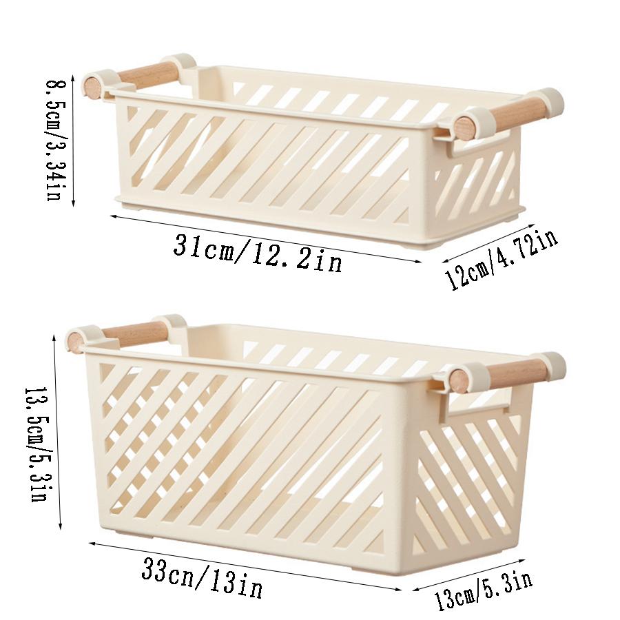 1/2PCS Japanese Simple Desktop Organiser Home Bedroom Sundry Organiser Snacks Basket Cosmetic Storage