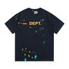 Wholesale GALLERY DEPT washed old short-sleeved beauty tide retro skull print couple loose T-shirt summer