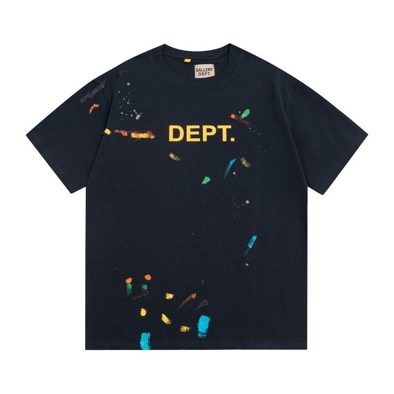 Wholesale GALLERY DEPT washed old short-sleeved beauty tide retro skull print couple loose T-shirt summer