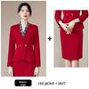 Autumn/Winter Flight Attendant Suit: Professional Long Sleeve Business Uniform for Receptionists and Beauty Salons.