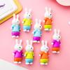 Cute 3D Rabbit Eraser - Detachable & Effective, Perfect for Students and as a Small Gift or Award.