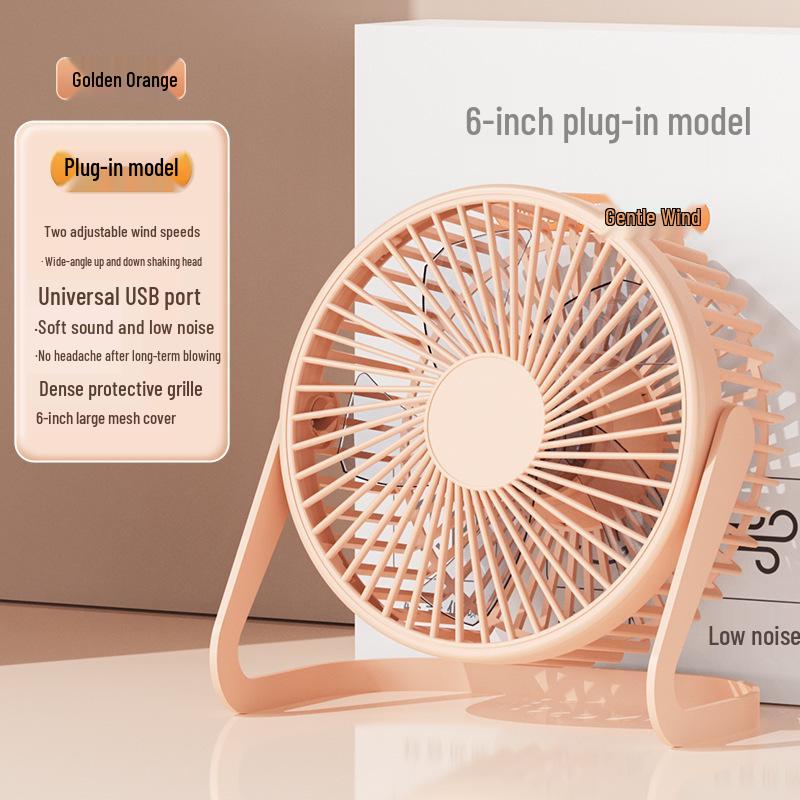 Compact USB Mini Desk Fan - Available In 5, 6, or 8 Inches for Office, Student, or Home Use.