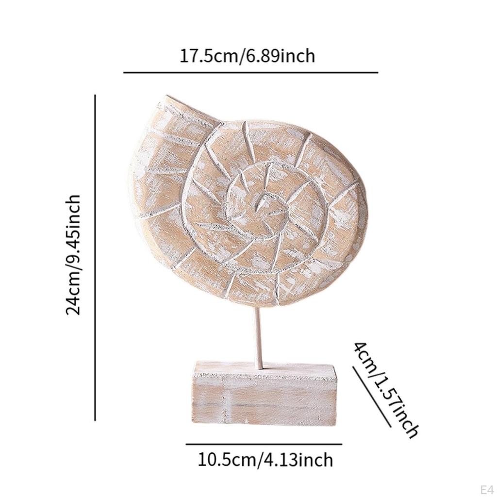 Artistic Wooden Statue for Beach House Mantel And Living Room