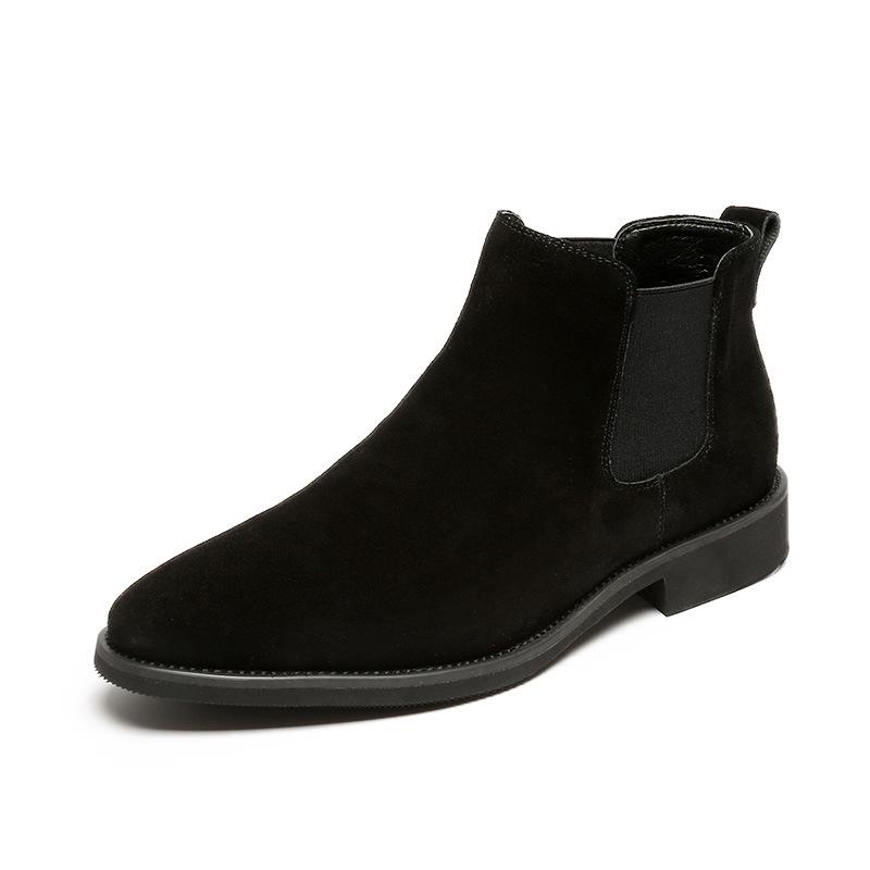 Pánské vysoké boty kožené Pánské boty Martin Socket Krátké boty Chelsea Boots velkoobchod S18-W