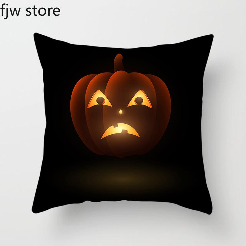 Halloween Pumpkin Ghost Face Personality Decoration Pillowcase Party  Holiday Gift Sofa Cushion Cover Room Home Decor