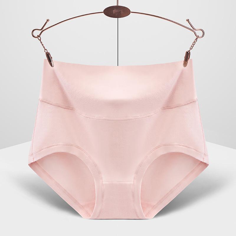 Bequeme Übergrößen Damen High Waist Kontrollunterwäsche Weiche Baumwolle Atmungsaktives Gewebe