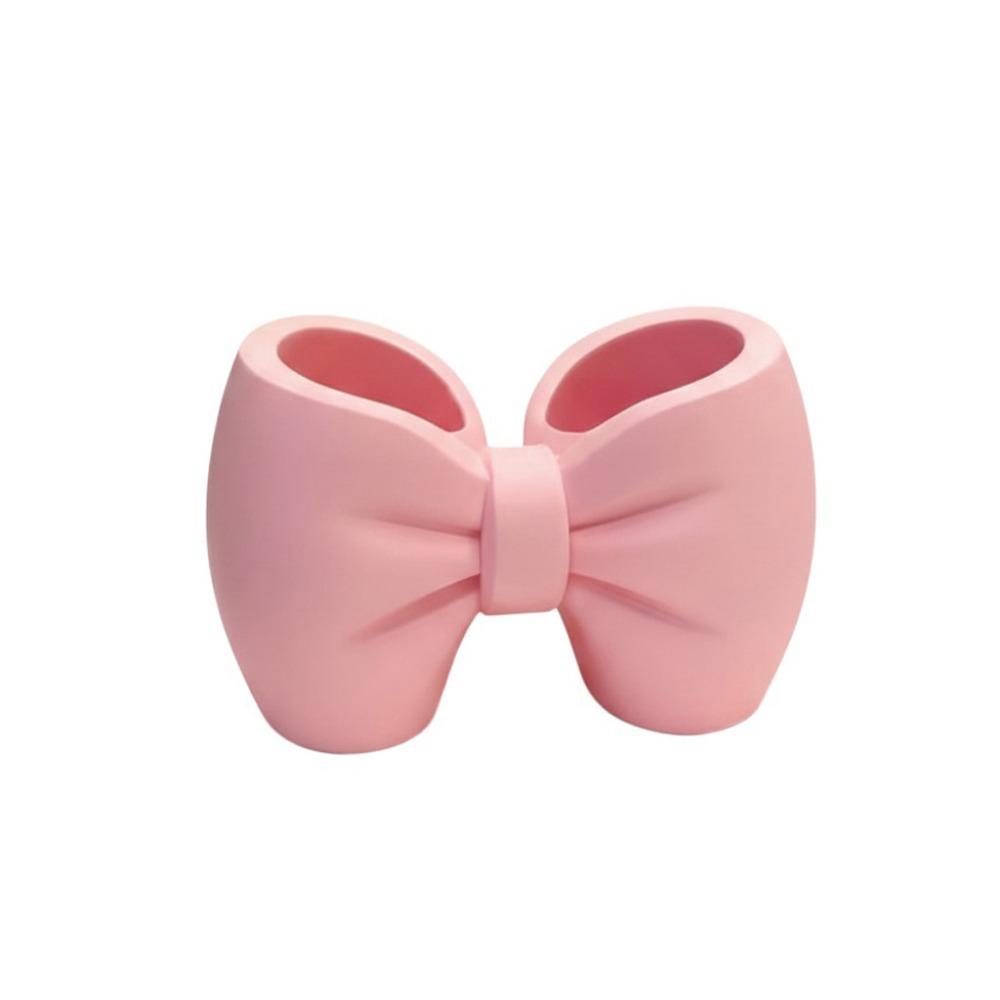 

Пластиковый держатель для зубной щетки и пасты Легкая стойка для кистей для макияжа Держатель для ручек для ванной комнаты розовый