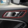 Carbon Fiber Style Interior Sticker for 1 2 Series F40 F44 2020-2024 Door Handle Area