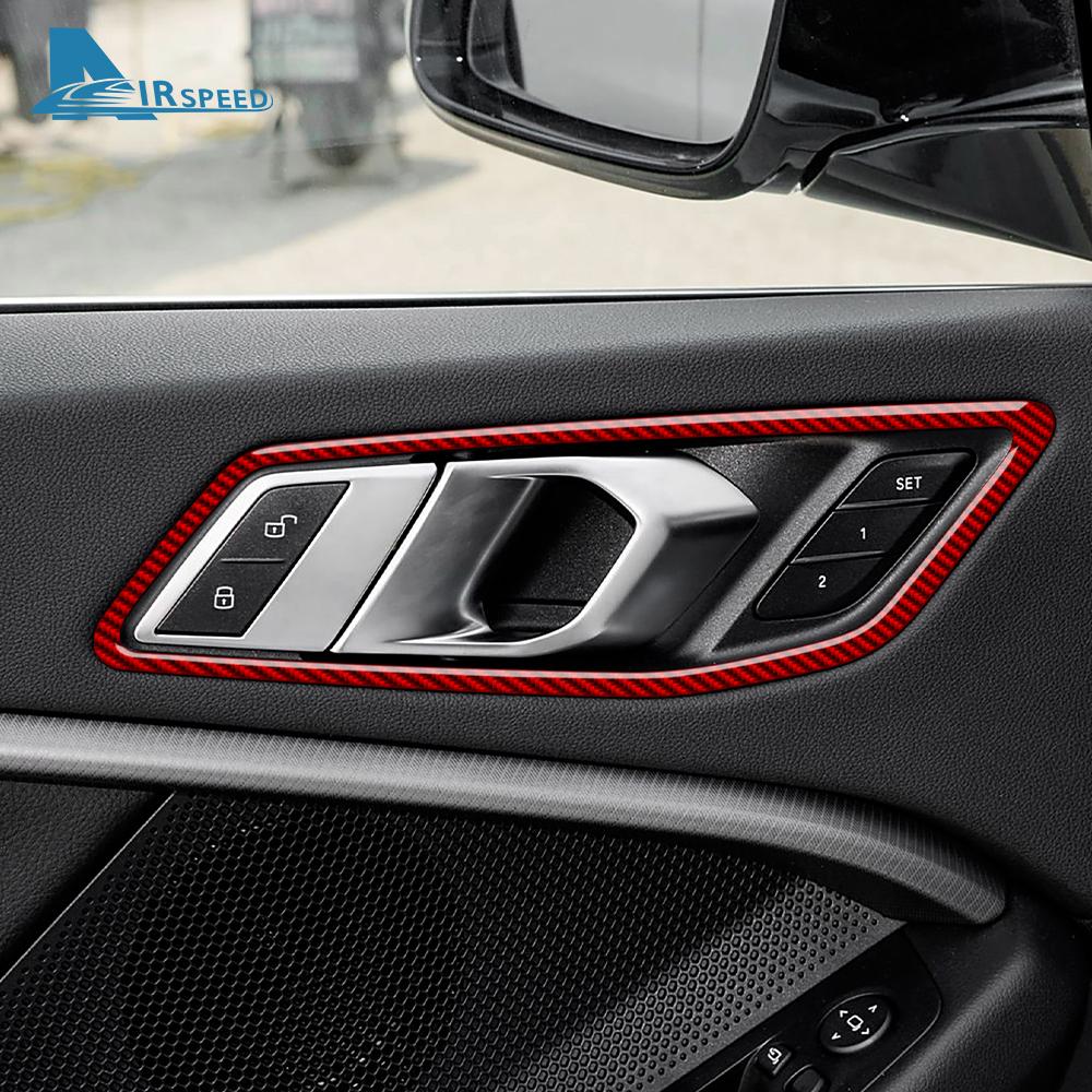 Carbon Fiber Style Interior Sticker for 1 2 Series F40 F44 2020-2024 Door Handle Area