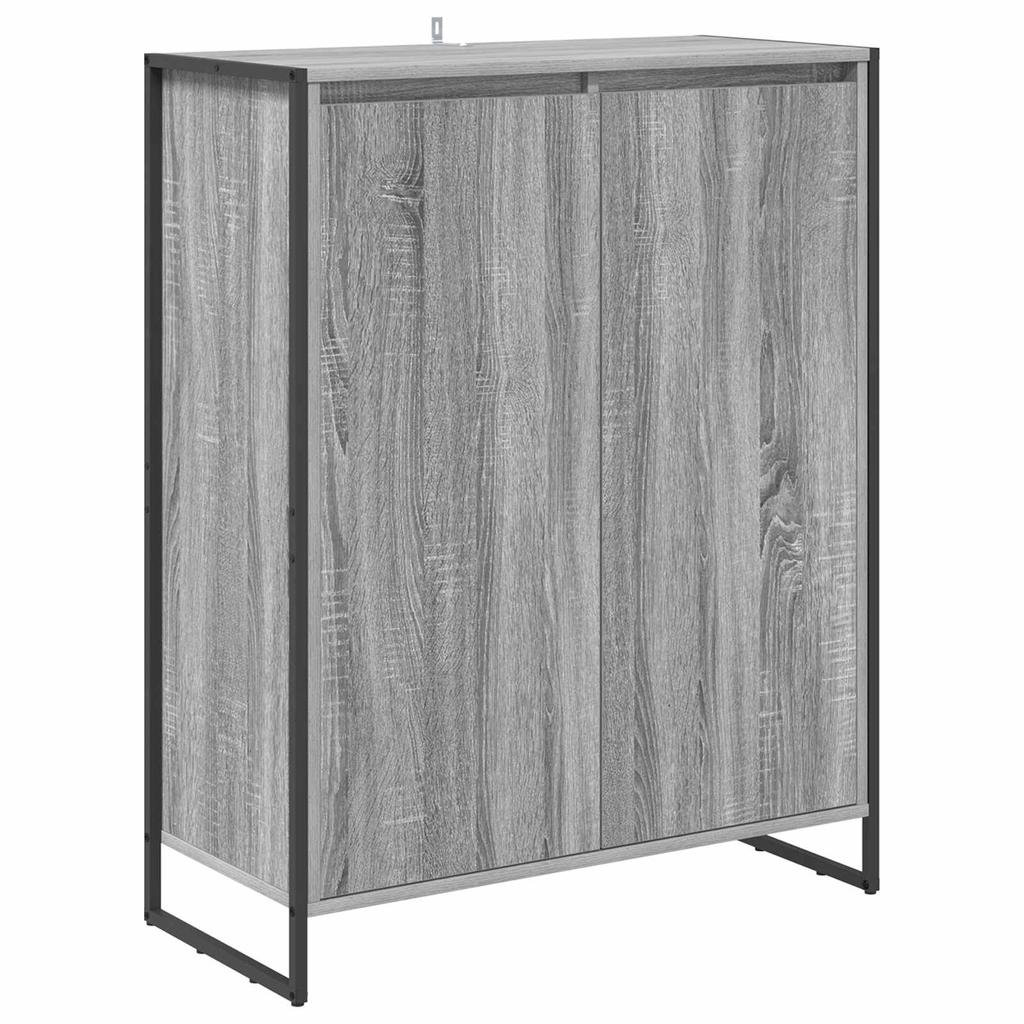 Shoe Cabinet Grey Sonoma 79 X 36 X 100 Cm Engineered Wood